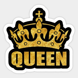 Limited Edition Queen Gold Foil Sticker